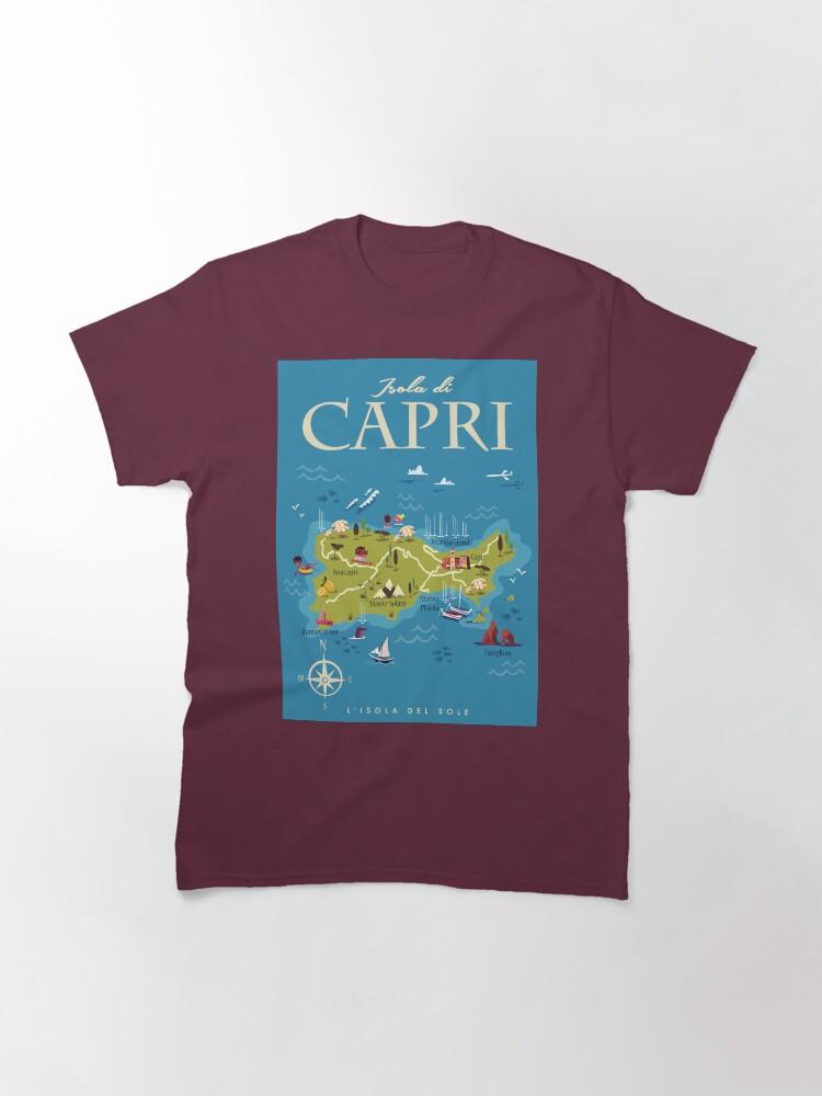 Peppino di Capri Capri map poster Classic T-Shirt