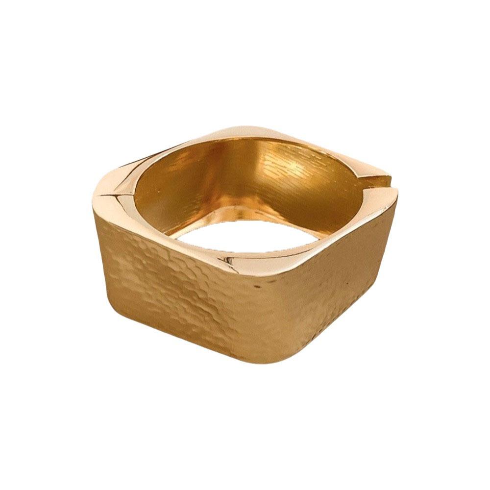 Zinc Zinc Zinc Alloy Metal Bracelet Geometry Wide Side Bangle Retro Open Bangle Gift