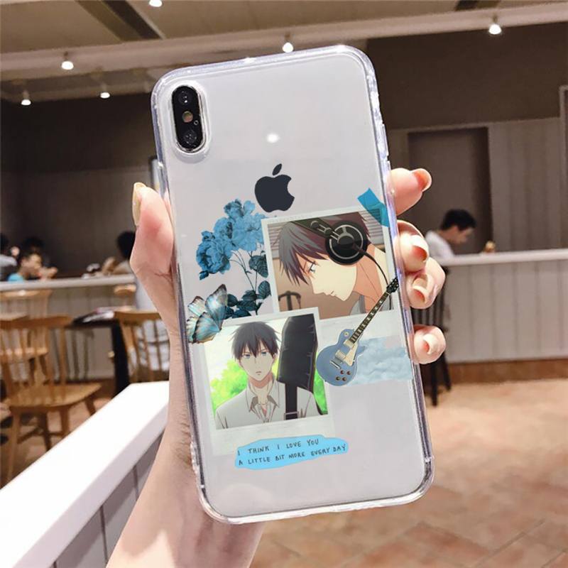 Given Yaoi Anime Cartoon Manga Handyhülle Transparent Weiches TPU für iPhone 13 12 Mini 11 Pro X XR XS Max 6 6s 7 8 Plus SE 2020