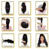 European American Wig Dyed Gradient Gold Long Curly Hair High-temperature Silk Synthetic Headband
