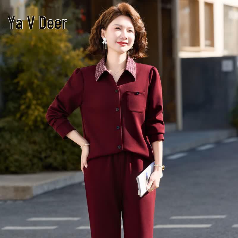 Yalu Women s Casual Two-Piece Sportswear Set 2XL