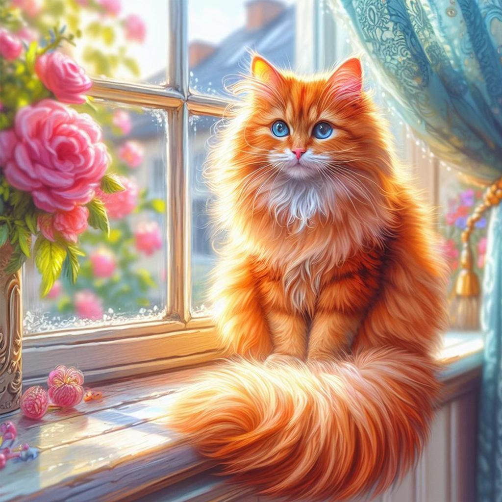 Animal Series 5D DIY Diamond Art Painting Kits for Gift Home Wall Decor Round Full Drill Dimond Art Paintings 15.75 X15.75 in