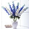Yannew 3 Stück 85cm Delphinium Künstliche Blumen Langer Stiel Seide Hyazinthe Hochzeitsblumengestecke Dekoration Heimzimmerdekor