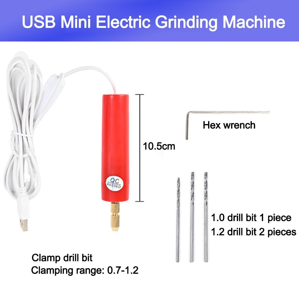 Durable Handheld Mini Electric Drill Portable DIY Electric USB Electric Drill Jewelry Engraving Pen Wood Craft Engraving