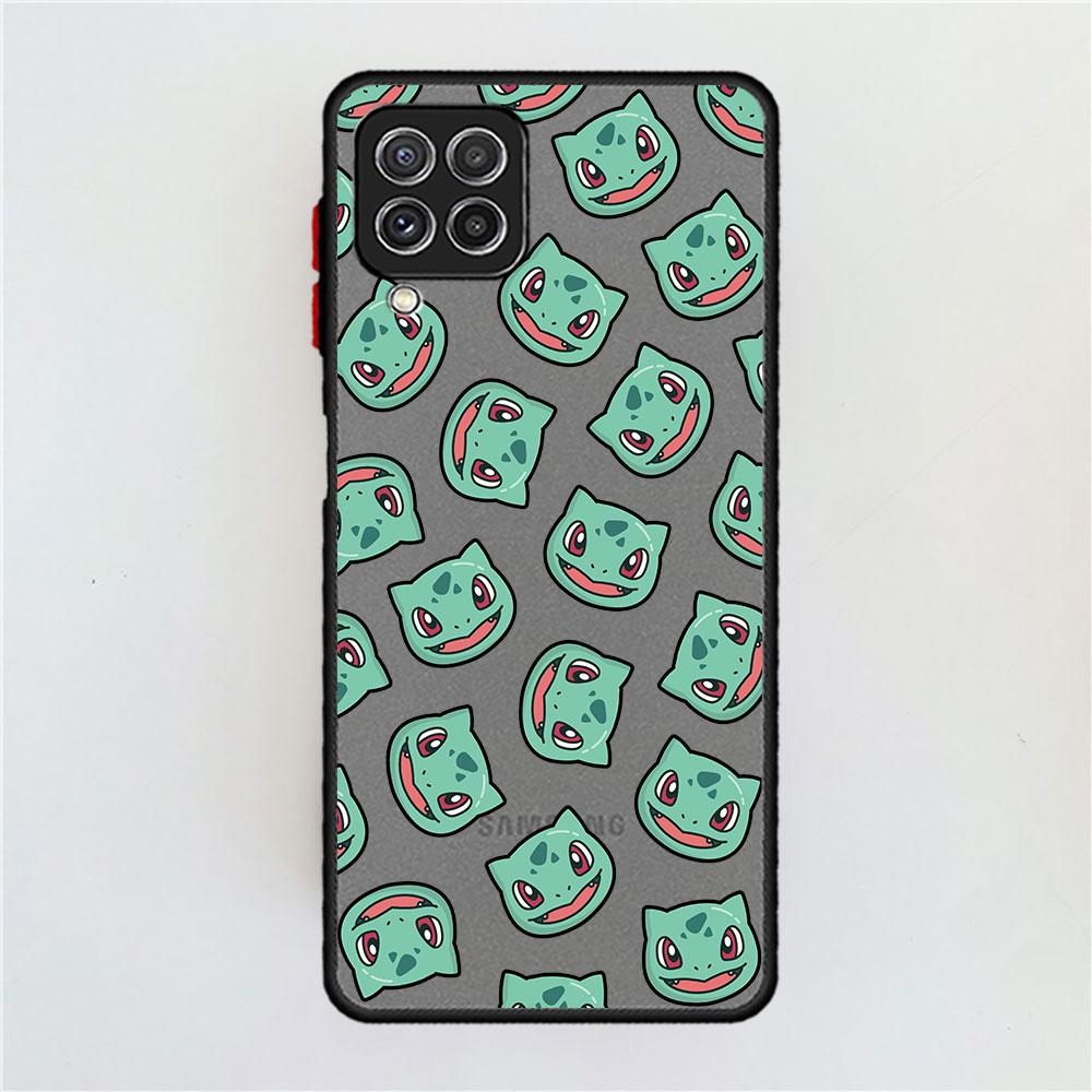 

Милый матовый чехол Pikachu Pkemon Anime для Samsung Galaxy A52 A12 A51 A32 A21s A71 A32 5G A12 A22 A53 A70 A50 A30 Жесткий чехол для телефона Samsung A73 5G