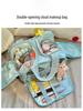 Large Capacity Portable Makeup Bag with Compartments for Skincare Products