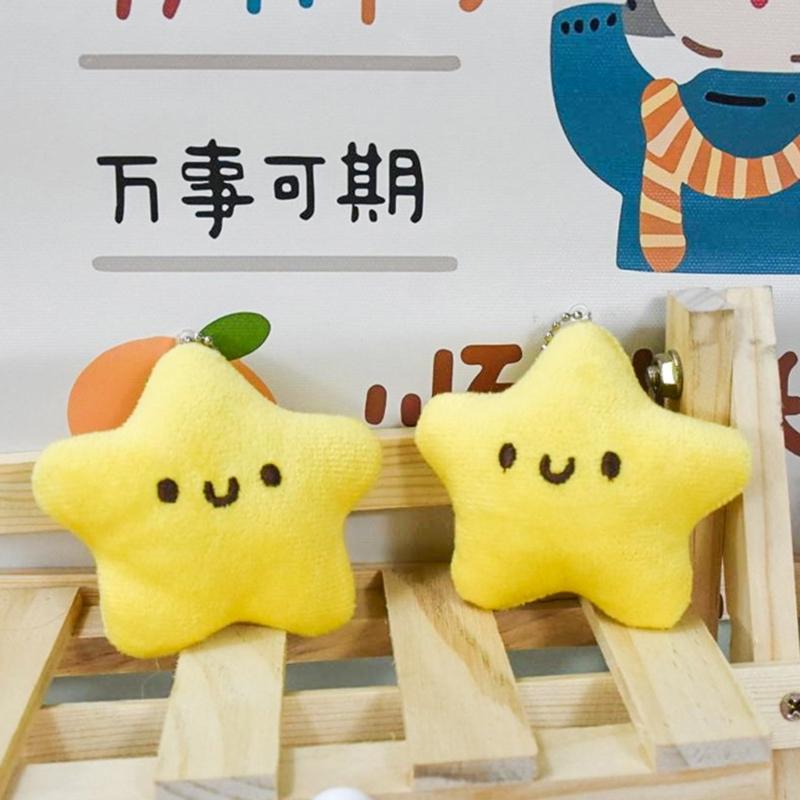 Backpack Purse Star Pendant Plush Toy Bag Charm Gift for Girlfriend