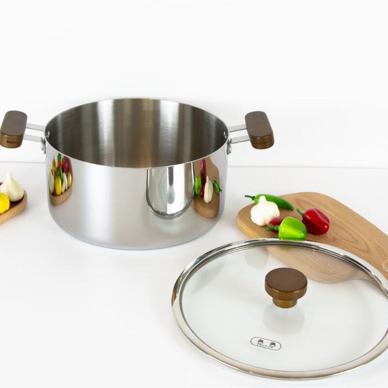 Wutuo 22cm 304 Stainless Steel Soup Pot & Steamer