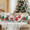 Cartoon Christmas Theme Pillowcase Bedroom Sofa Cushion Cover 100% Polyester Living Room Soft Cushion Pillowcase Home Decor