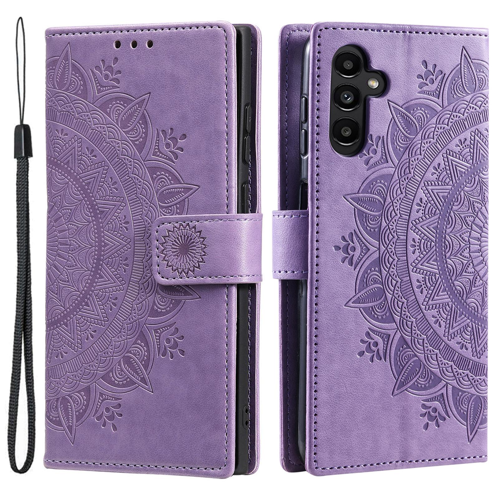 For Samsung Galaxy S25+ Case Imprinted Totem PU Leather Wallet Stand Phone Cover C