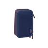 Trousse - FC BARCELONE - Triple Filled Pencil Case - 37 accessoires - Bleu - Synthétique