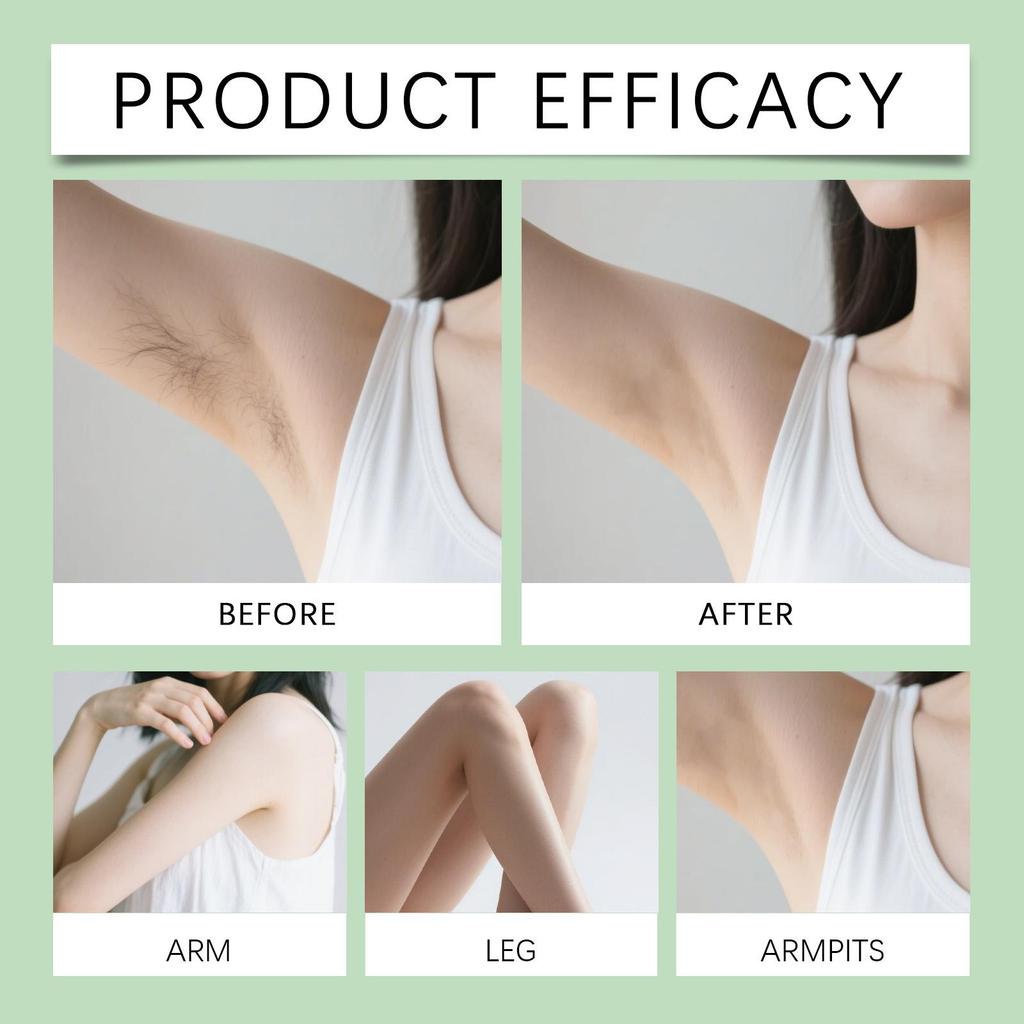 60ml, Post-Hair Removal Care Essence, deeply moisturizes with a lightweight, non-greasy texture, instantly soothes dryness and irritation.