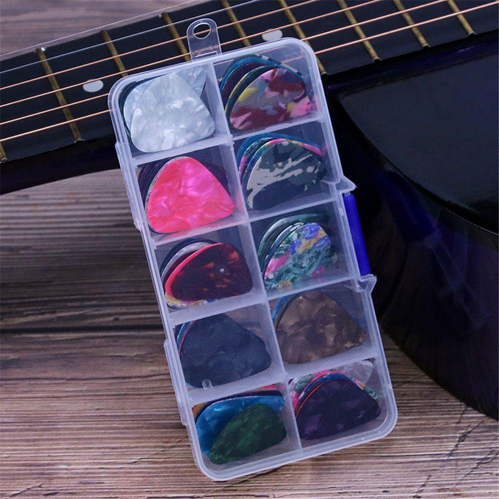 Acoustic Guitar Accessories Ukulele with Box Celluloid Plectrum Electric Guitar Picks