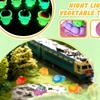 10Pcs Luminous Fruit Turtle Mini Ornaments, Glowing Dark Tortoise Figurines for Micro Landscape