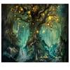 Forest Life Tree Wall Hanging Tapestry Fantasy Plant Magical Castle Tapestry Hippie Psychedelic Decorative Wall Carpet Bed Sheet