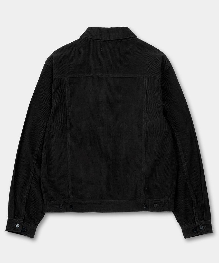 Excontainer Corduroy Trucker Jacket (Black)