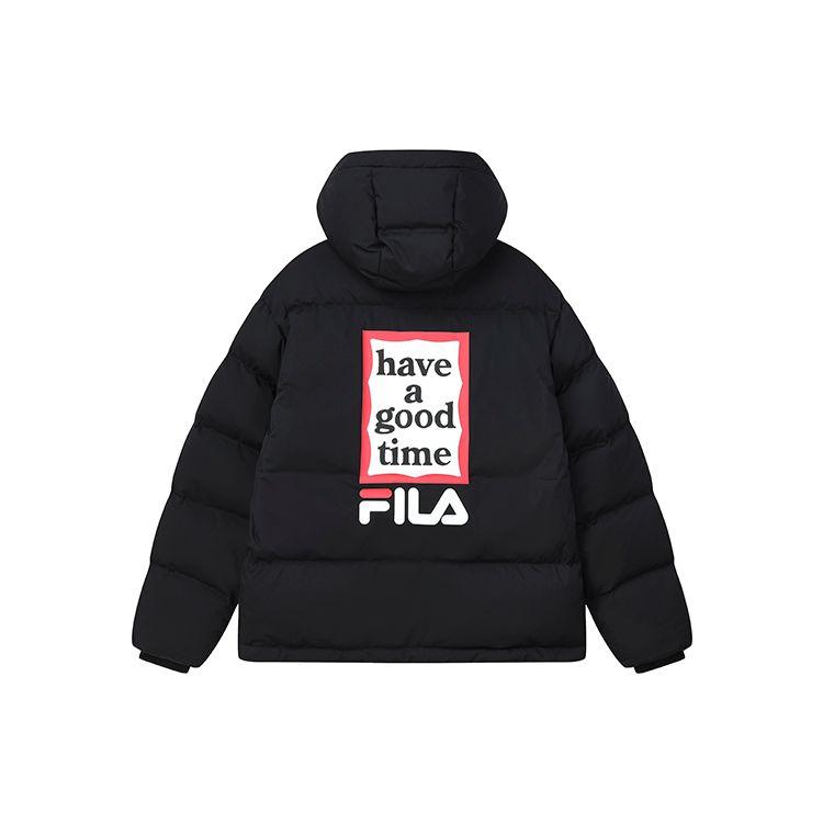 

Fila X Have A Good Time Логотип Принт Спортивная Повседневная Пуховая Куртка с Капюшоном Женская Верхняя Одежда Черная F11U149902F-BK XL