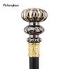Golden Black Luxury Flower Handle Fashion Cosplay Walking Stick  Party Decorative Cane Elegant Crosier Knob Walking Stick 92cm