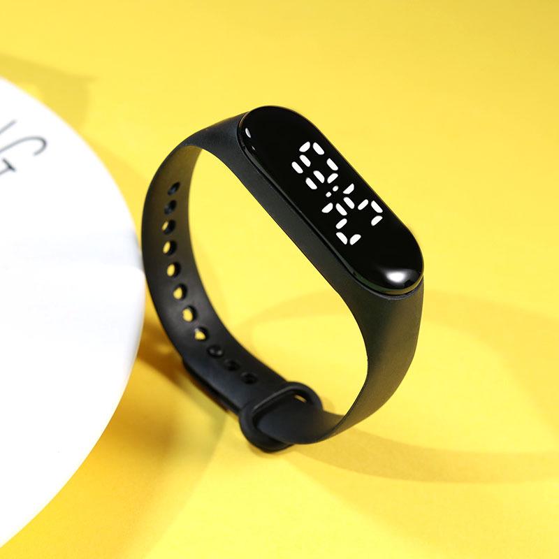 Waterproof White Light LED Sports Watch for Primary & Middle School Students