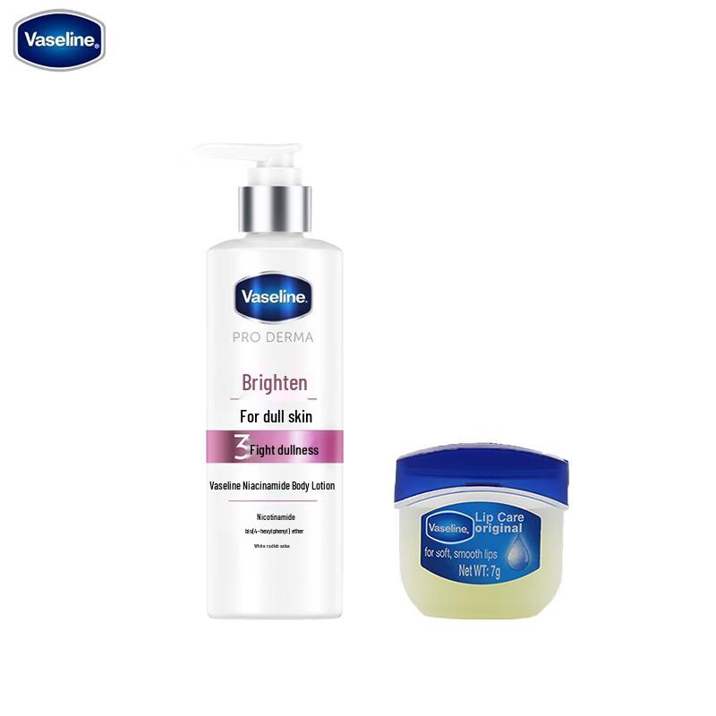 Vaseline Niacinamide Brightening Body Lotion & Lip Balm Set