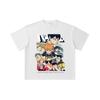 260 GSM Double Yarn 32 Count 100% Cotton Haikyu V5 Print Unisex Heavy Cotton T Shirt