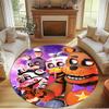 Five Nights at Freddy's Print Round Rug, Washable Floor Carpet, For Entryway Dorm Laundry Room Office Study, Home Decor Birthday Christmas Gift