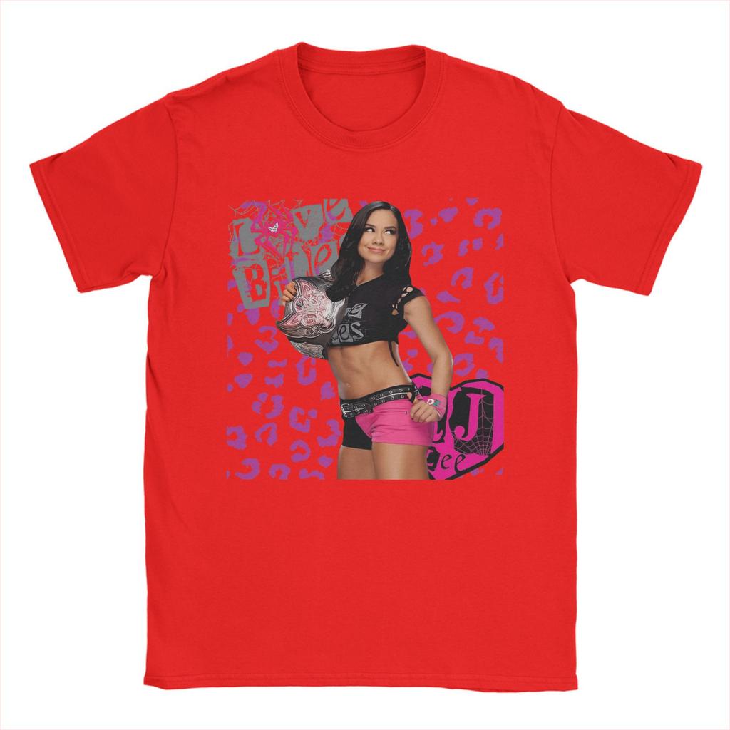 AJ Lee Girl Wrestling Men's T Shirts Funny Tees Short Sleeve O Neck T-Shirts 100% Cotton New Arrival Tops