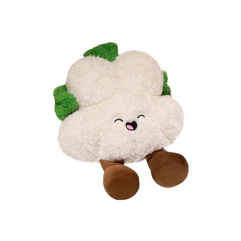 Simulated Cartoon Cauliflower Vegetable Series Doll Plush Toy Backpack Pendant Doll Broccoli Pillow Doll