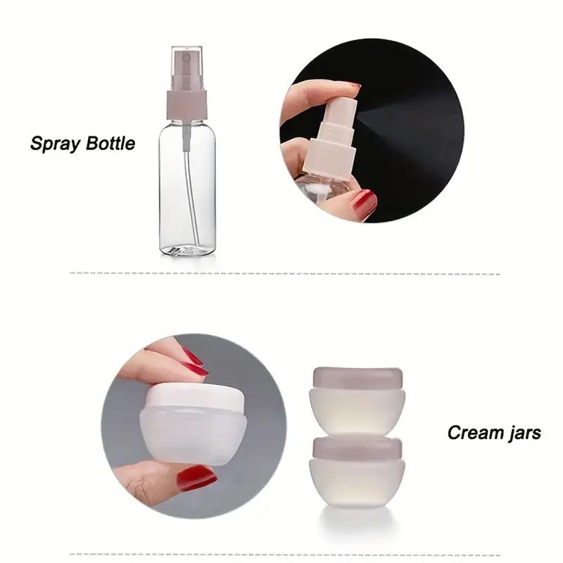 Perfume Bottle Set Refillable Spray Lotion Shampoo Shower Tube Bottling Refill Cosmetic Travel Liquid Container Portable Tool