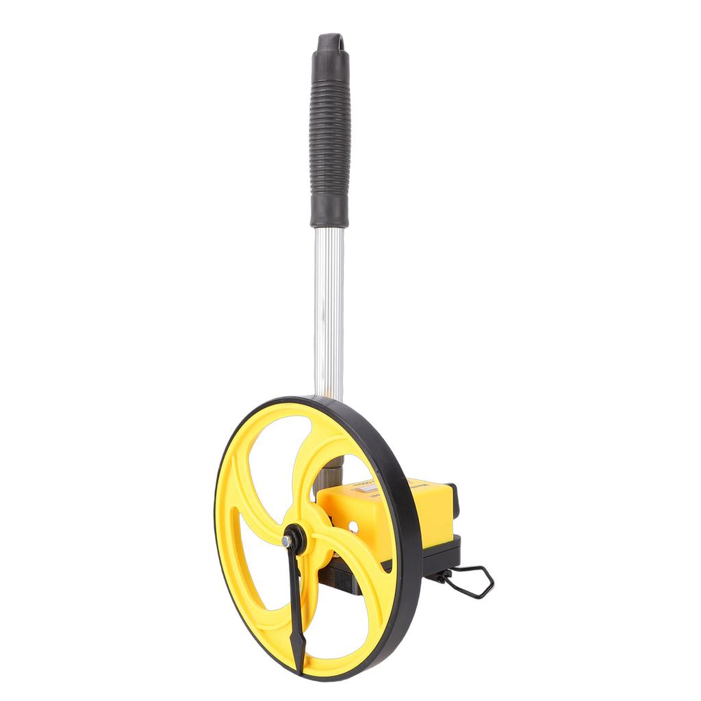 8 Inch Measuring Wheel Rolling Distance Measurement Tool for Construction 0 9999.9M Range Telescopic Pole One Key Reset