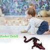 23.6 Inch Flexible 3D Printed Dragon With Eyes, Articulated 3D Printed Animals, 3D Printed Toys For Anxiety And ADHD Relief