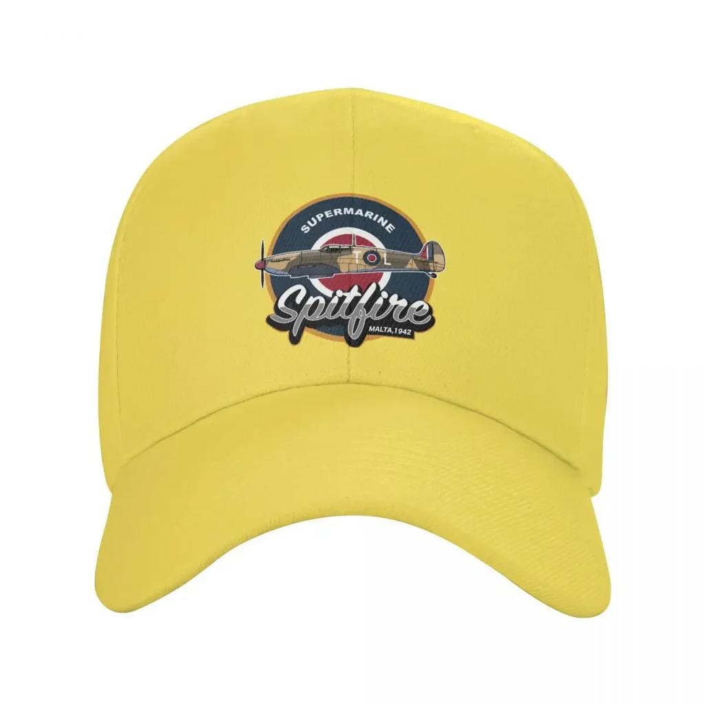 Vintage Supermarine Spitfire Baseball Cap Adult Fighter Plane WW War Pilot Airplane Adjustable Dad Hat Outdoor Snapback Ca
