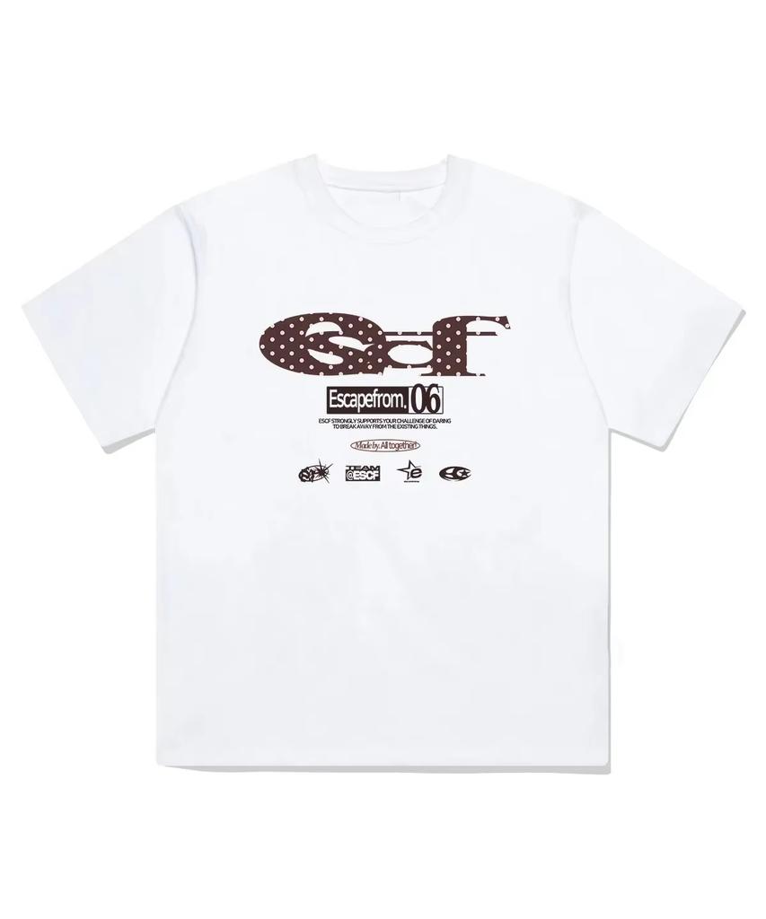 Y2k Tshirts Tops Casual Summer Fashion Classic Letter Logo Versatile Loose Comfort Shortsleeved Print Cotton Tshirt Unisex