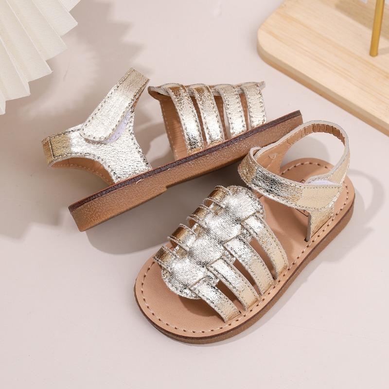 Girls' Closed-Toe Sandals Soft-Sole Princess Shoes for Toddlers & Baby Girls Casual Kids Shoes Vintage Children's Shoes