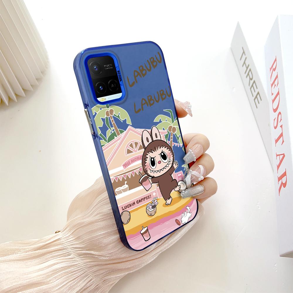 Painted Pattern Colorful Sliver Double Sided Hard Shell Shockproof Anti-fall Phone Casing for Vivo