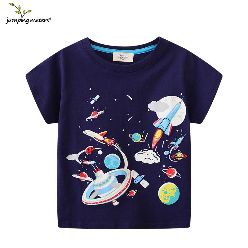 Jumping Meters Luminous Boys British Style Short-Sleeved T-Shirt - New Spring Arrival 2T