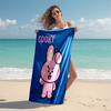 Personalized Customized Proof Beach Towel with BT21 Logo Pattern - Soft, Absorbent, Quick-drying, Perfect Swimming, Camping&bathing