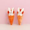 Carrot Rabbit Plush Toy: Cute Stuffed Animal & Keychain Pendant for Kids