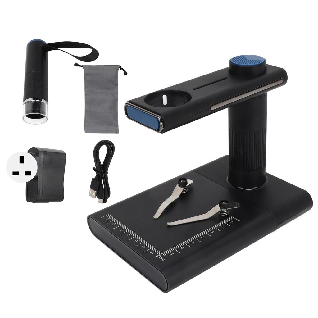 Wireless Digital Microscope Handheld Inspection Microscope 2MP 100‑240V for Electronics UK Plug
