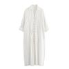 European American Women's Clothing Fashionable Loose Frilly Shirt-style Long Dress