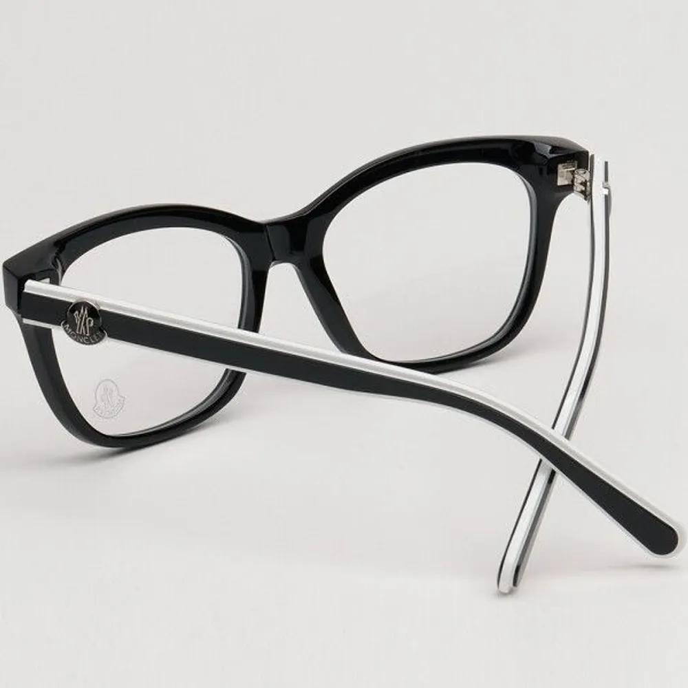 Moncler Eyeglass Frames ML5183 001 Black Cat-Eye Fashion Square