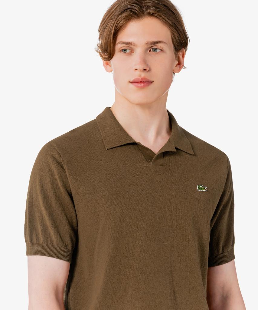 LACOSTE Men'S Open Collar Short Sleeve Boucle Sweater Polo Shirt Ph374E-56G Lfa