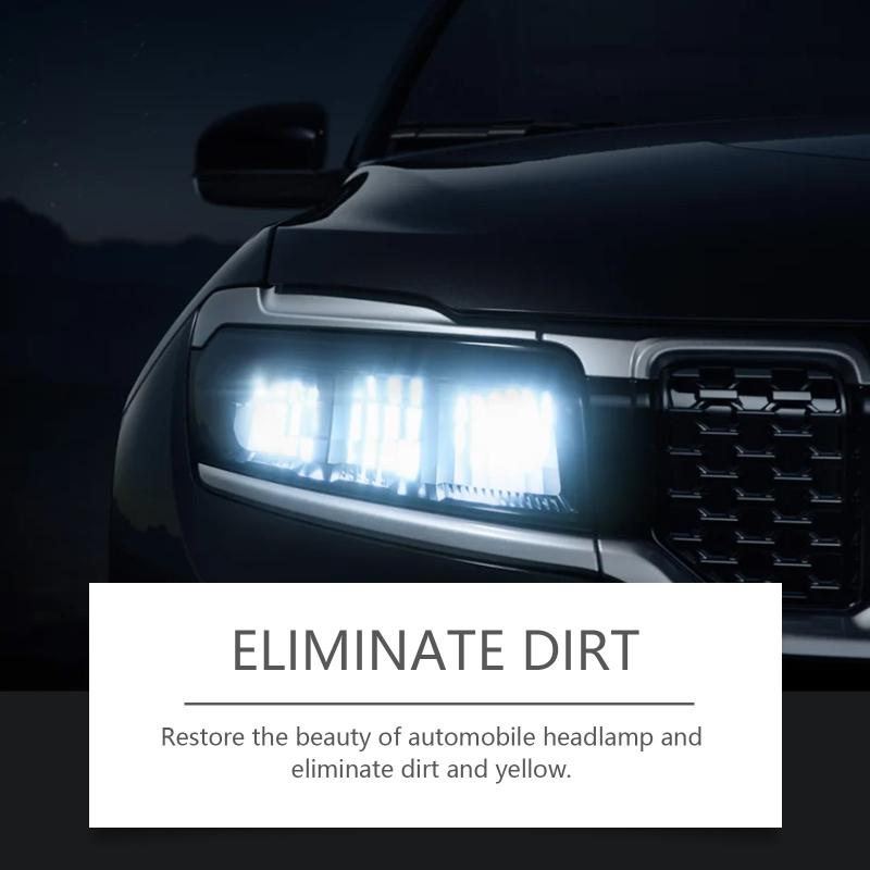 Automotive Headlight Polishing Kit Lens Restoration Paste Powerful Remover for Car Oxidized Headlamps Fast Cleaning