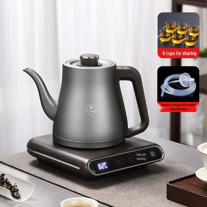 Pure Titanium Electric Kettle with Auto Fill & Heating - Tea Table Integrated Stove