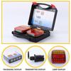 1set Wireless Magnetic Trailer Tail Light Waterproof Rechargeable Rear Taillight Signal Warning Brake Lamp Reflective Lens