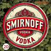 Metal Sign Wall Art Vintage Smirnoff Vodka Poster 8 Inch Round Tin Sign for Bar Retro Decor