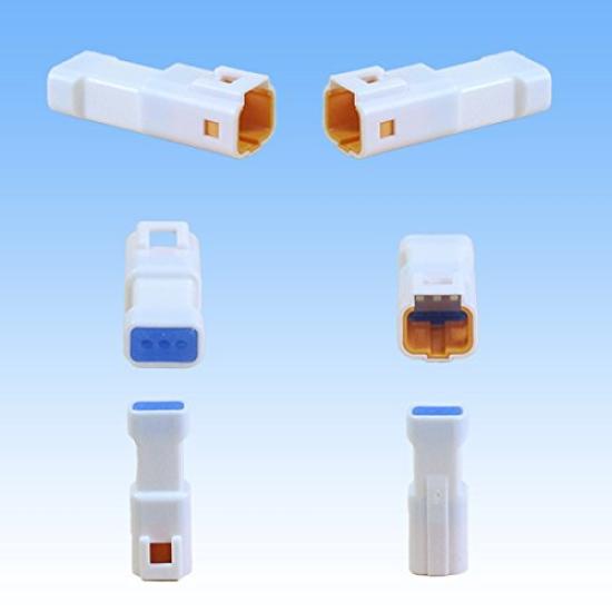JST Japan Crimp Terminal Manufacturing 025 Type JWPF Waterproof Coupler and Terminal Set 3-Pole