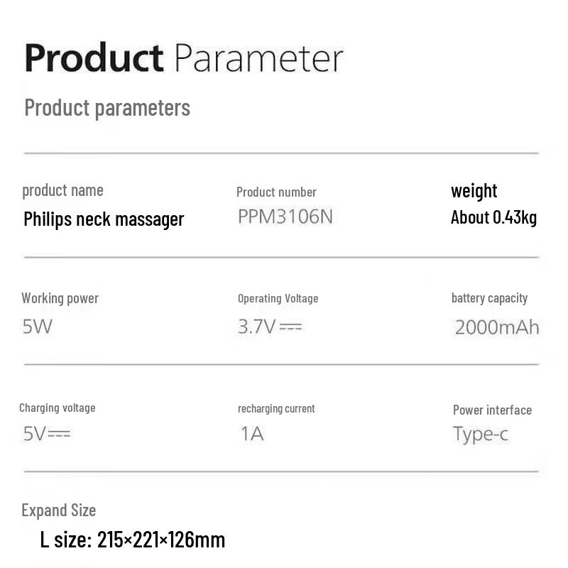 Philips Portable U-shaped Neck Massager Pillow