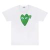 Unisex Crew Neck Short Sleeve Loose Fit Casual T-Shirt Colorful Heart Digital Print Basic Top