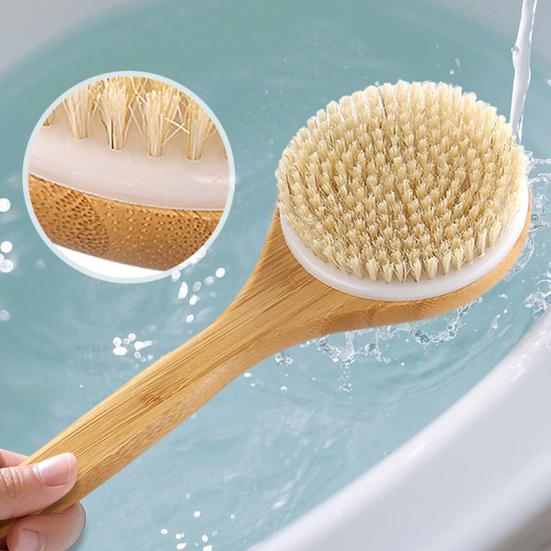 Long Handle Bath Brush Skin Health Boost Ergonomic Long Handle Design Versatile Cleaning Scrubber